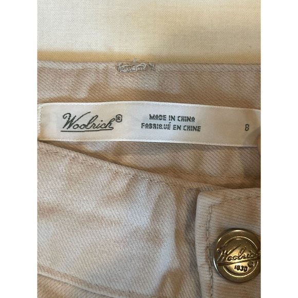Woolrich Womens Denim Jeans Shorts Mid Rise Flat Front Stretch Gray Size 8 - Picture 8 of 9